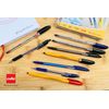 Cello Original Tri-Mate Triangular Barrel Ballpoint Pen Medium Point Biro (1.0mm) Red Pens