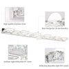 Aipsun 41 Inches Crystal Vanity Lights Over Mirror Long Bathroom Modern 6 Lights LED Wall Light Fixture