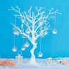 Sziqiqi Glass Baubles for Tea Lights - 12 Pcs Hanging Glass Tealight Holder 6cm Clear Hanging Tea Light Holders Glass Orbs Terrarium for Wedding Christmas Party Birthday Centerpiece Decoration