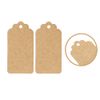 Box.it.pack.it Kraft Paper Gift Tags, Brown, Scallop 8x4 cm, 100 Pack with String