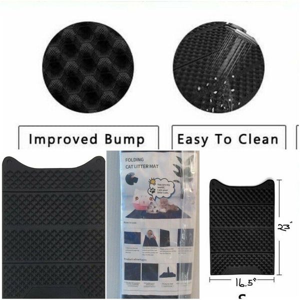 Pet Folding Cat Litter Mat Foldable & Easy to Clean Light Weight Soft Durable