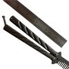 EMHFLYFN New Dull Stainless Steel Handle Comb Practice Trainer for Training Unsharpened Blade Folding Tool Set