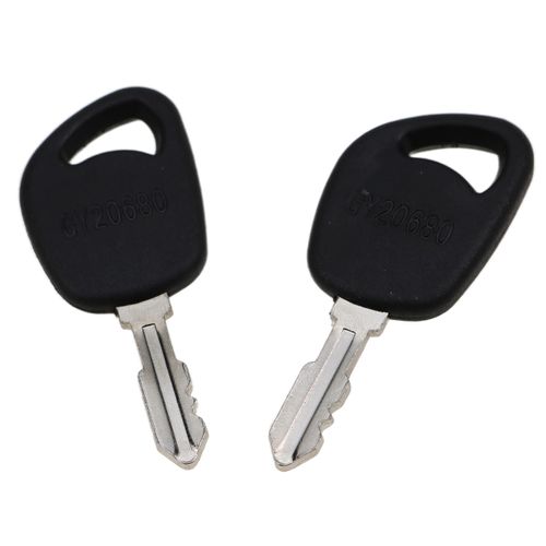JEENDA (2) Ignition Keys GY20680 LVA17264 Compatible with John Deere 100 LA LT SST X Series 1026R L100 L110 L108 L111 L118 L120 L130 LA125 LA130 LA135 LT150 LT155 D110 1023E 1025R 1026R 2025R 2026R