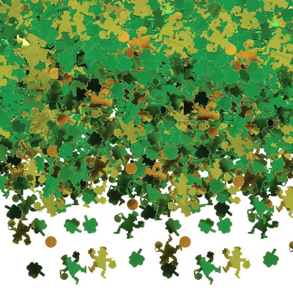 Amscan International 379968 70 g Big Pack Green Shamrock Confetti