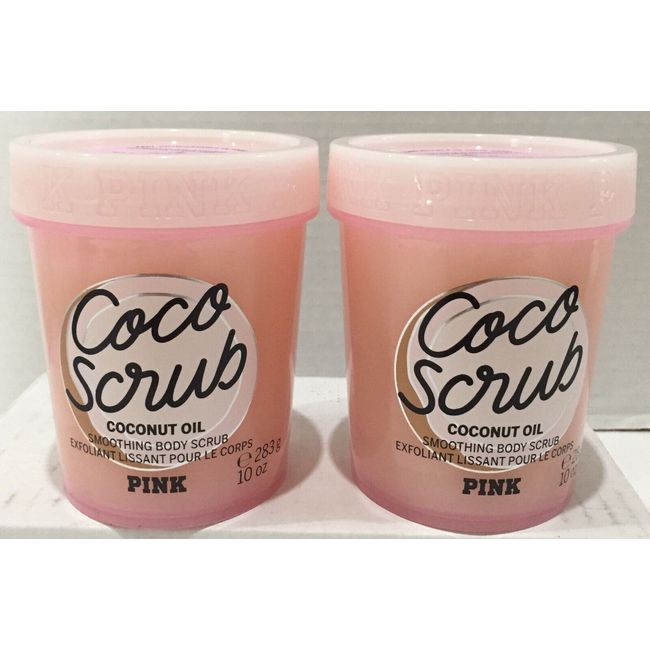 2X Victoria's Secret Pink Coco Scrubs Coconut oil 10 Fl. Oz  Each