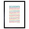 Desiderata Rainbow Words Ehrmann Typography Framed Wall Art Print