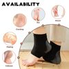 VEGCOO 3 Pairs Gel Heel Protectors Socks