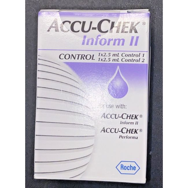 Inform II Accu-Chek Control Solution, has 2 Vials Exp 09/22/2025 in Sealed Packs