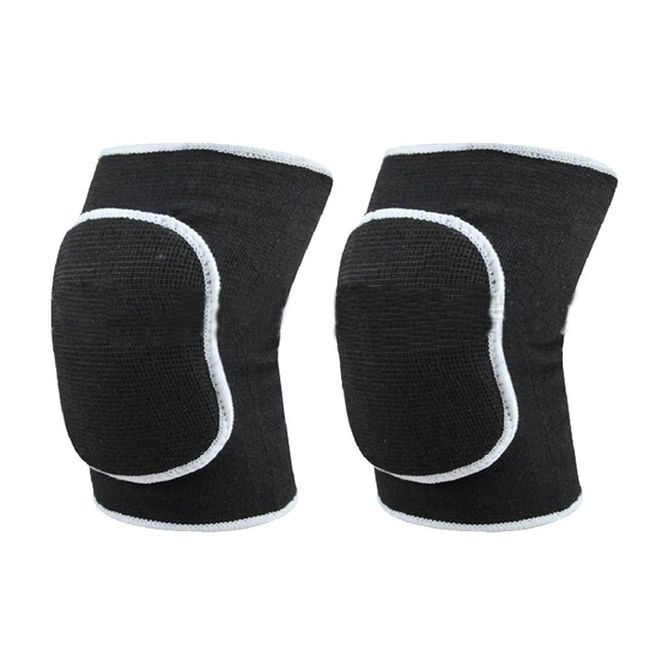 FSSTUD Elastic Breathable Anti Slip Running Knee Pads Dance Knee Support Brace Knee Sleeves Protector Black