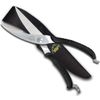 Outdoor Edge Game Shears - Spring Loaded with Serrated Edge and Bone-Breaking Notch for Quartering Birds, Small Game, and Fish with Nylon Belt Sheath