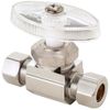 BrassCraft OCR11X-C Multi-Turn Straight Stop Valve 1/4 x 3/8 Inch