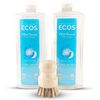 Unscented Dish Soap Liquid Hypoallergenic Cleaning Bundle ECOS Clear Liquid Set