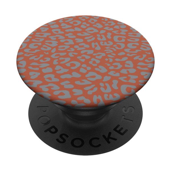 Mango Orange Leopard Cheetah Animal Print PopSockets Swappable PopGrip