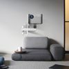 suptek Foldable Projector Wall Mount Universal Adjustable Wall Projector Mount 1/4" M4 M6 Screw Size, White, MA1330YTW