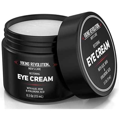 Viking Revolution Men's Eye Cream - Natural Anti-Aging, Dark Circle Treatment, Reduces Puffiness & Crowsfeet - 6ml