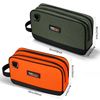 TUFFWORX Tool Bag, Multi-Compartment Storage Pouch, Gray and Orange, 2-Pack