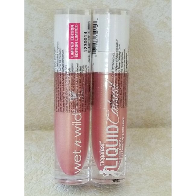 2 × Wet n Wild• Megalast LIQUID Catsuit  Lipstick - 1230014 Jack-O-Lantern Blood