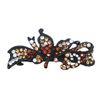 Butterfly Barrette with Black Trim U86750-0082topaz