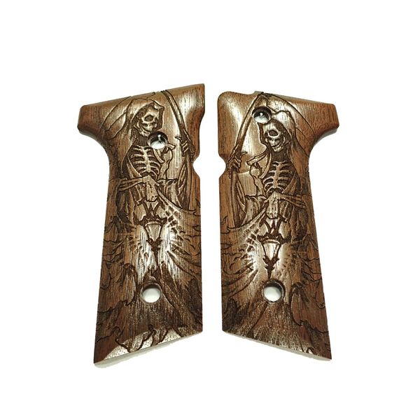 Walnut Grim Reaper Beretta 92x, Vertec, M9A3 Grips