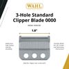 Wahl Professional 3-Hole Standard Clipper Blade, 0000, Replacement Blade for ...