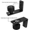 Floor Guide 2 Pack Adjustable Sliding Barn Door Bottom Roller Guide Wall Mount Hardware Black