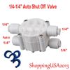 20 Pcs Auto Shut Off Valve Push In 1/4-1/4 Quick Connect Water Filter Undersink