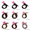 Seal Extensions, 11.8 inches (30 cm), 80 Pieces (160 P), Dark Light Color (3: Natural Brown)