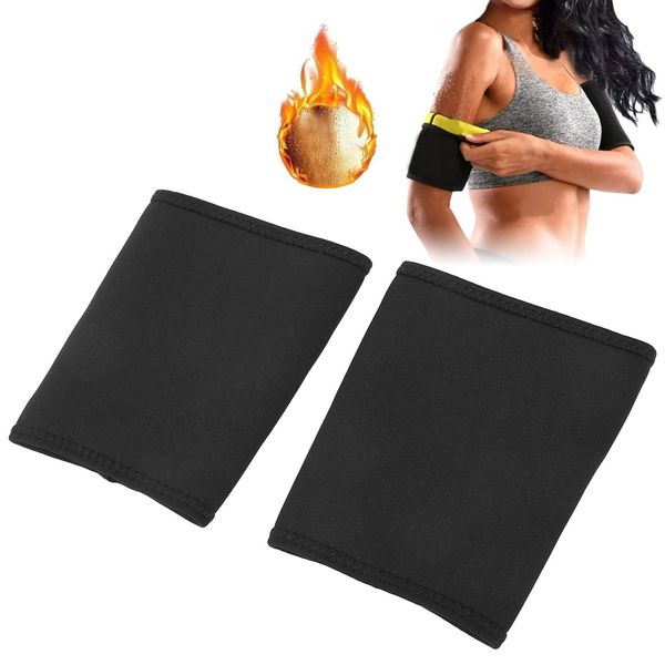 Zyyini 2Pcs Abnehmen Arm Ärmel, Arm Elastische Kompression, abnehmende Armwickel Armkompressionshülse Neopren Schlankheitsarm Shaping Wraps Kompressionshülse Oberarm Shaper Trainer