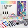 Set di glitter per tatuaggi con colla, 36 colori