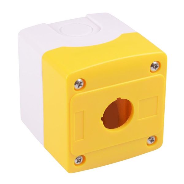 Yellow/White 1 Hole 22mm Control Station Switch Box Enclosure IP65