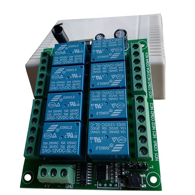 1000m DC 12/24V Relay Remote Switch Wireless RF Remote Control Switch 6  Channel Relay Module