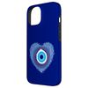 iPhone 15 Evil Eye Greek Protect Against Evil Blue Heart Case