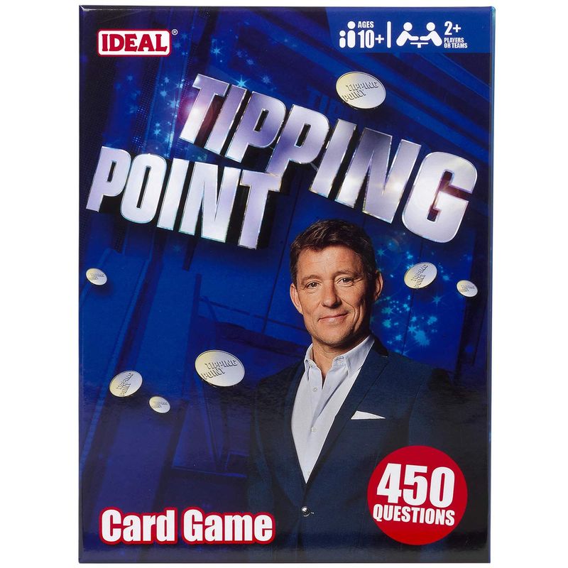 Ideal | Tipping Point Card Game: includes 450 Questions | Family TV ...