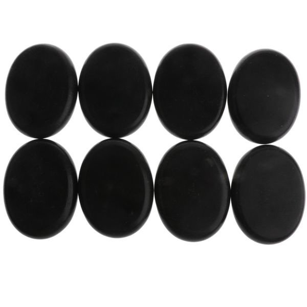 Basalt Massage Stone / Hot Stone Massage Set (8pcs) Full Body Back Massage, Description, Black, Other