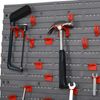 54 Piece Hanging Panel Tool Organization Rack for Garage Wall, 50 Hooks