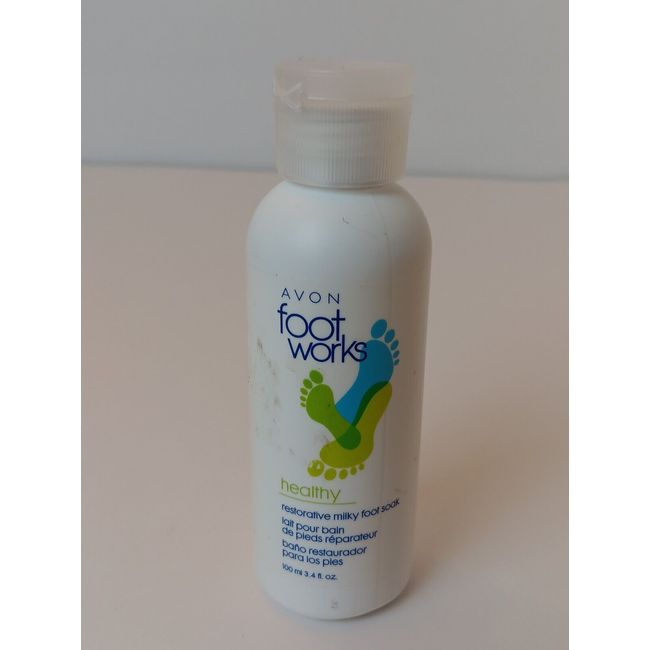 Avon Foot Works Healthy Restorative Milky Foot Soak 3.4 fl oz