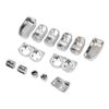 13PCS Chrome Hand Control Switch Housing Button Cover Cap For Harley Road Glide