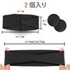 BANDERN Hair Bands for Men &amp; Women 2 Pieces - Nylon &amp; Spandex Material Hair Bands - Moisture Wicking Material, Sweat Resistant and Breathable Hair Accessories for Running and Yoga (Black &amp; Black)