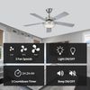 Universal Ceiling Fan Remote Control Kit，Multifunctional Wireless 3-in-1 Ceiling Fan Light Timing & Speed Remote Accessory Easy to Install （White）