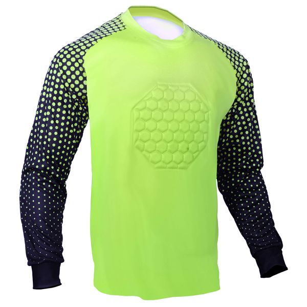 Soccer Goalie Shirt (Lime Green, Adult Small)