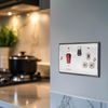 BG Electrical Double Pole Cooker Control Unit with Single Socket and Power Indicator