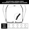Fsread 2 Pack Blue Light Blocking Reading Glasses For Men with Spring Hinges Rectangular Reader Full Frame Ultralight Metal Frame +1.25