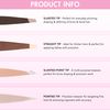 Brushworks HD 4 Piece Combination Tweezer Set - Gold
