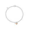 GEMMAJ PHEASANT BRACELET - silver beaded bracelet with a pheasant charm.
