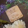 SHG at Home To Me You Are The World Engraved Oak Veneer Coaster for Mum. Sentimental Gift for Mom, for mum for mums, Beige, 9.8cm x 9.8cm
