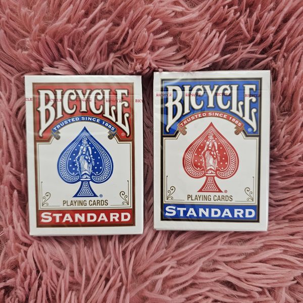 Bicycle Standard Face Poker Playing Cards Two Decks Sealed Red Blue