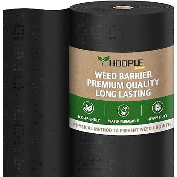 3 * 180FT Premium Non-Woven Weed Barrier Landscape Fabric Durable & Heavy-Duty