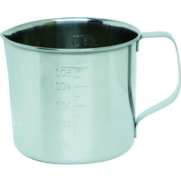 TRUSCO Stainless Steel Beaker with Spout 0.5l 92x90 tsh634 m