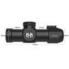 3x30IR Rifle Scope Short Scope 3x Fixed Magnification Sight with 20mm Rail Mount
