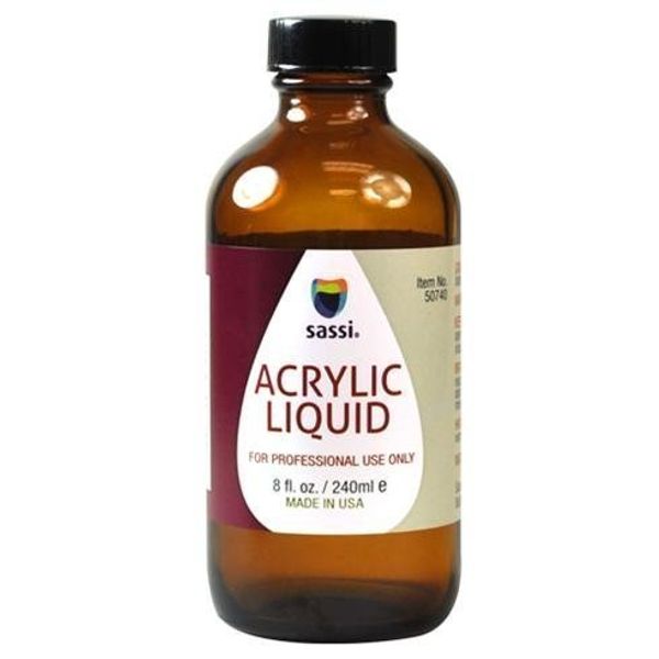 Sassi Acrylic Liquid, 8 Ounces (Pack of 2)